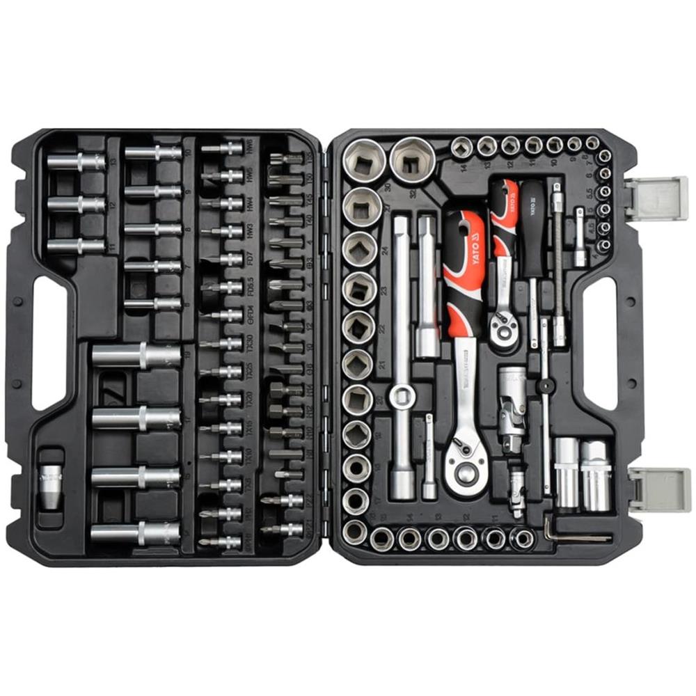 Set Cricchetto Chiavi A Tubo In Metallo Nero 94 Pezzi Yt-12681 - Foto 2