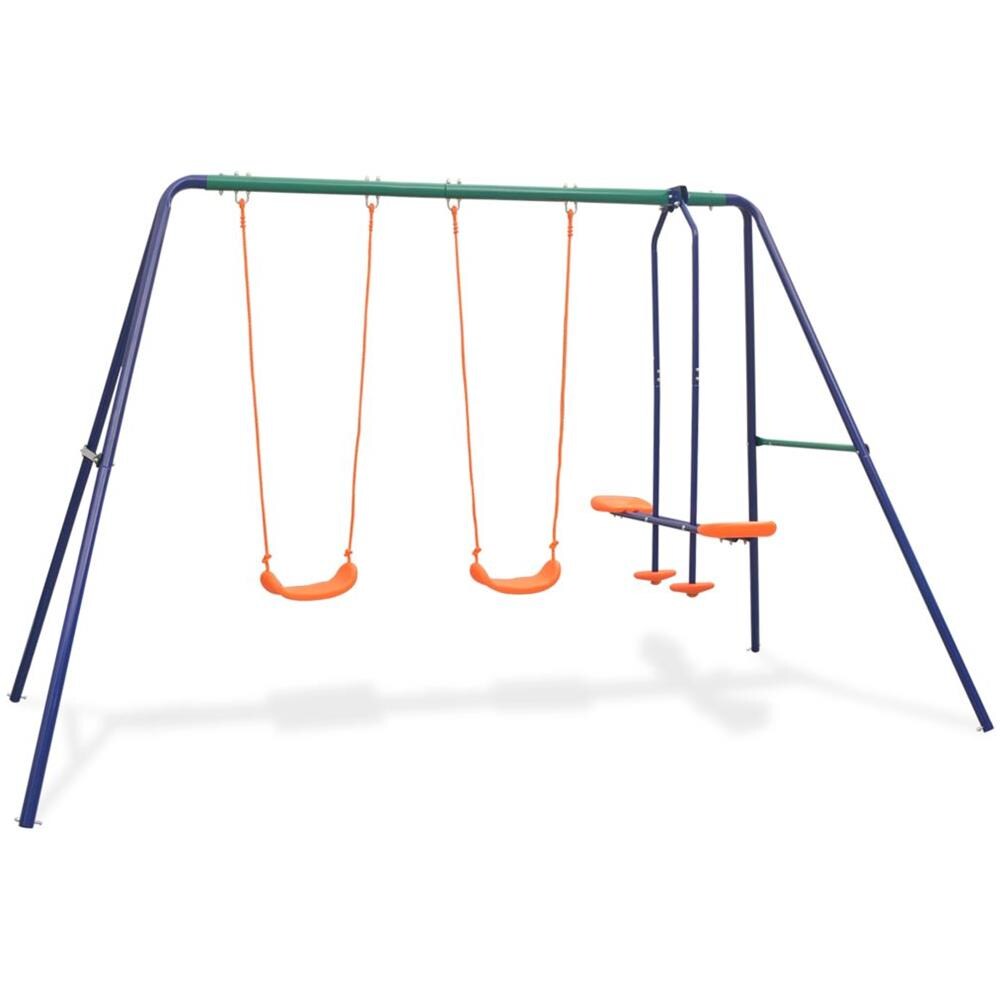 Set Altalene Con 4 Sedili Arancione - Foto 1