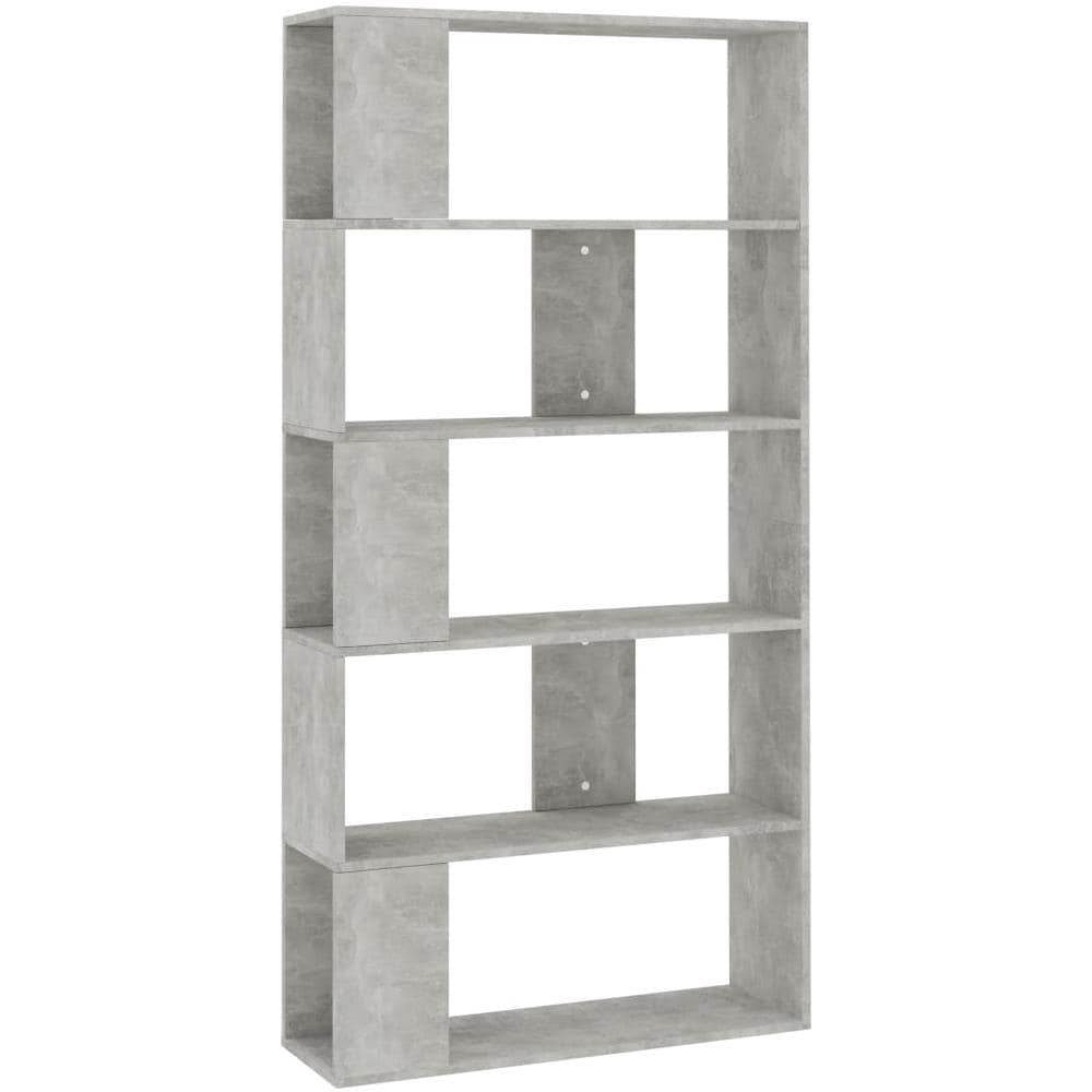 Libreria /Divisorio Grigio Cemento 80x24x159cm Legno Multistrato - Foto 2