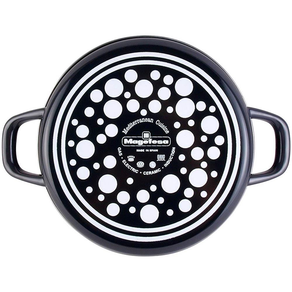 Megafesa Dolomiti - Pentola Con Coperchio In Vetro, Diametro 24 Cm, Color Grigio Marengo - Foto 2