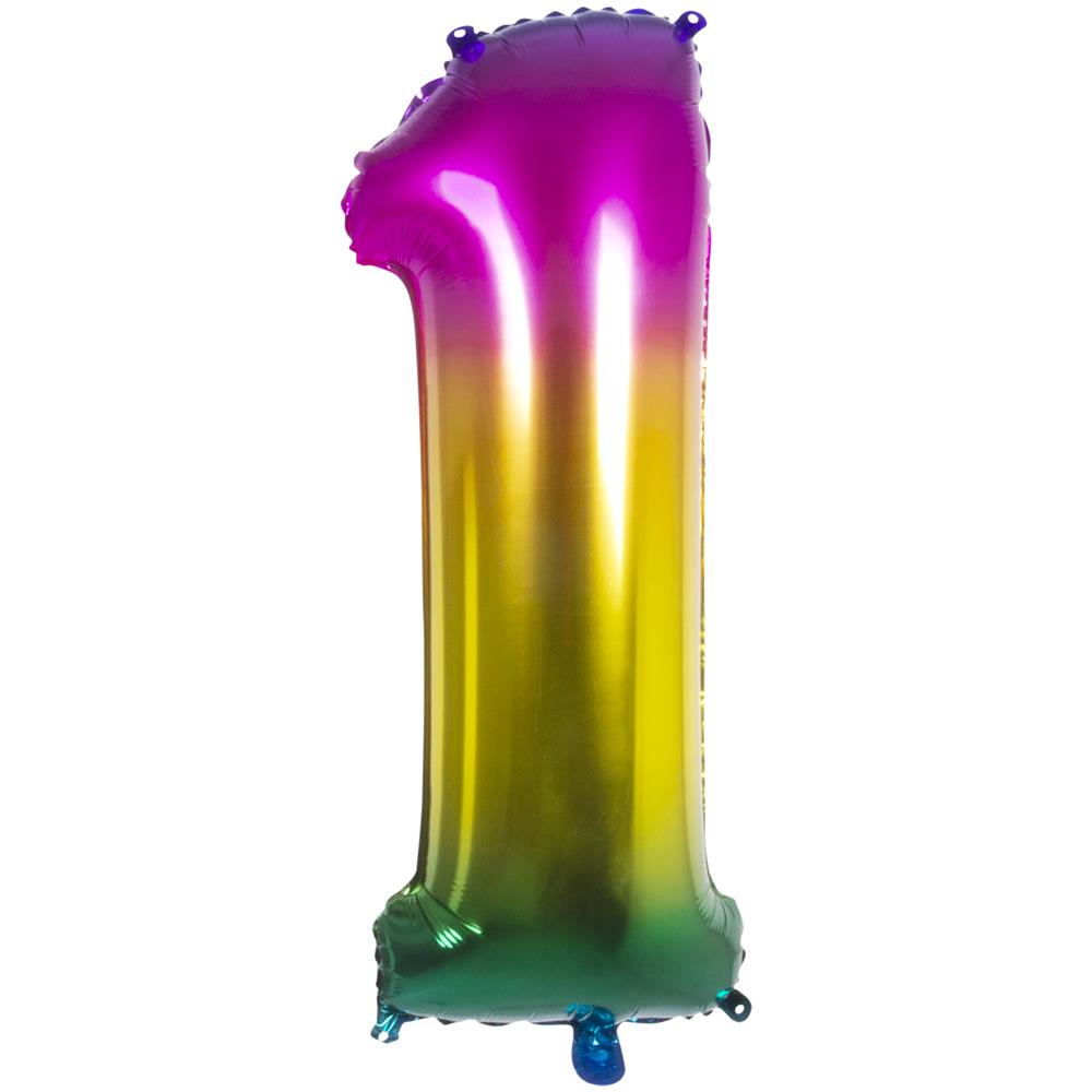 Palloncino Alluminio Numero Multicolor 86 Cm - Foto 2