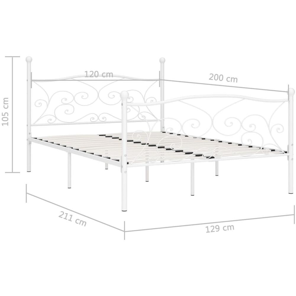 Giroletto Con Doghe Bianco In Metallo 120x200 Cm - Foto 5
