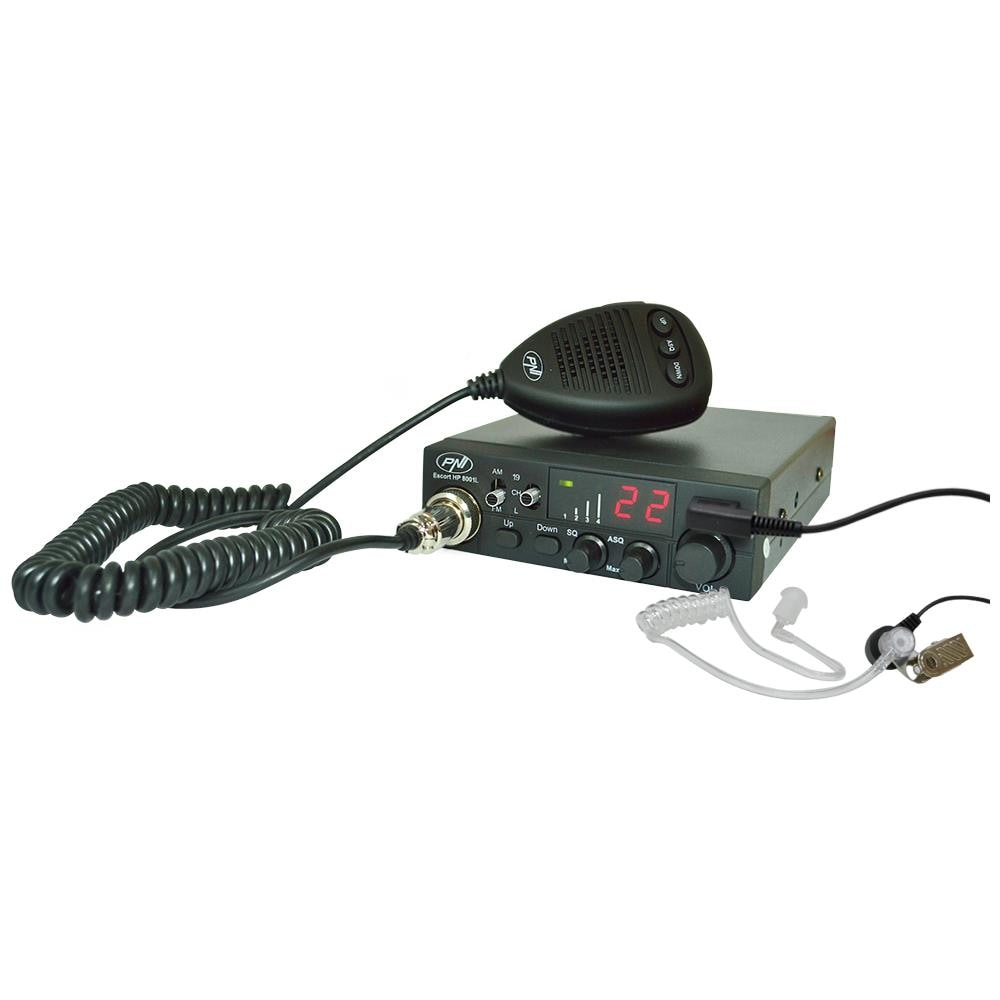 Cb Escort Hp 8001l Pacchetto Radio Asq 4w 12v, 40 Canali + Antenna Cb Extra 40 Con Magnete Incluso, Lunghezza 45 Cm, 30w - Foto 2