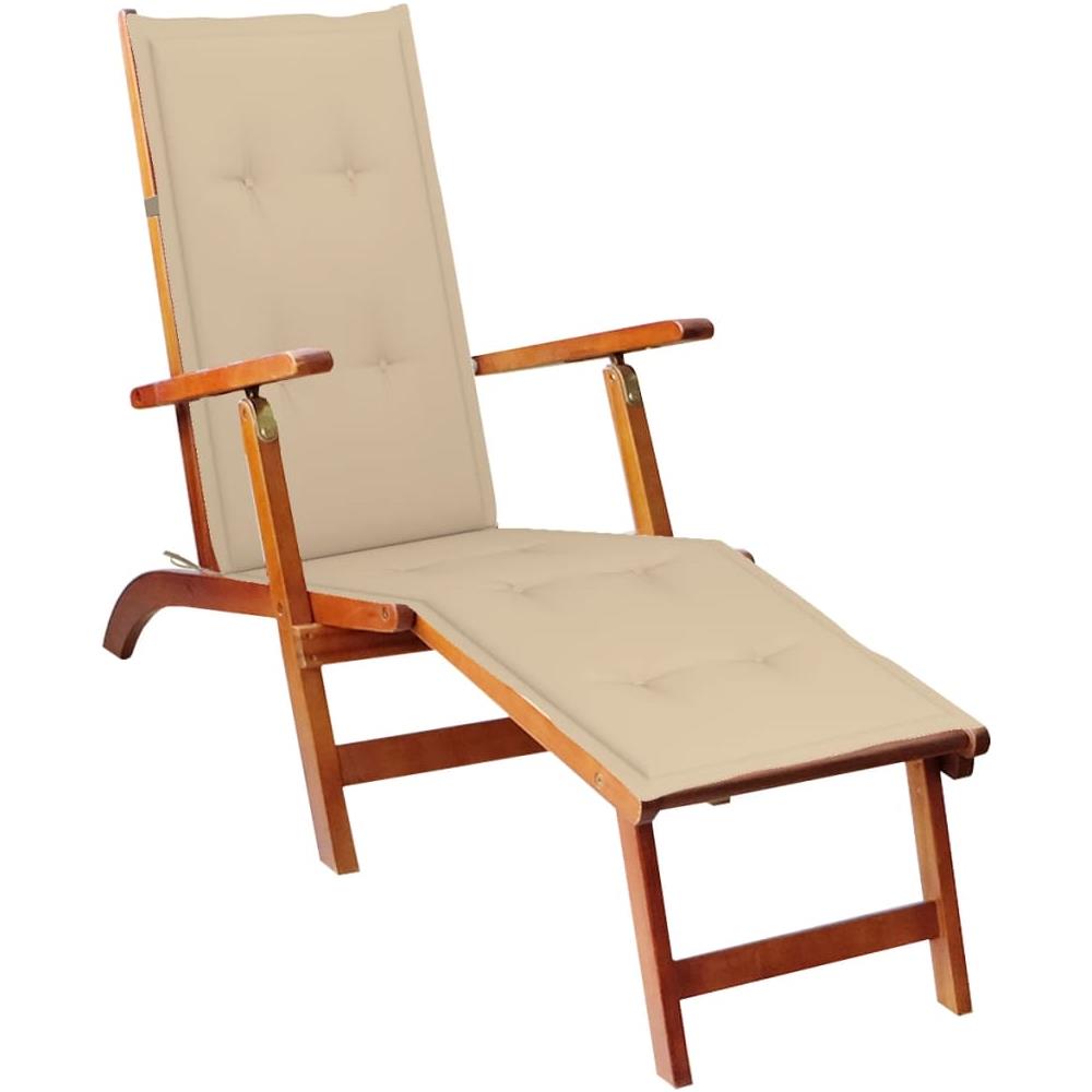 Cuscino Per Sdraio Beige (75+105) x50x4 Cm - Foto 2