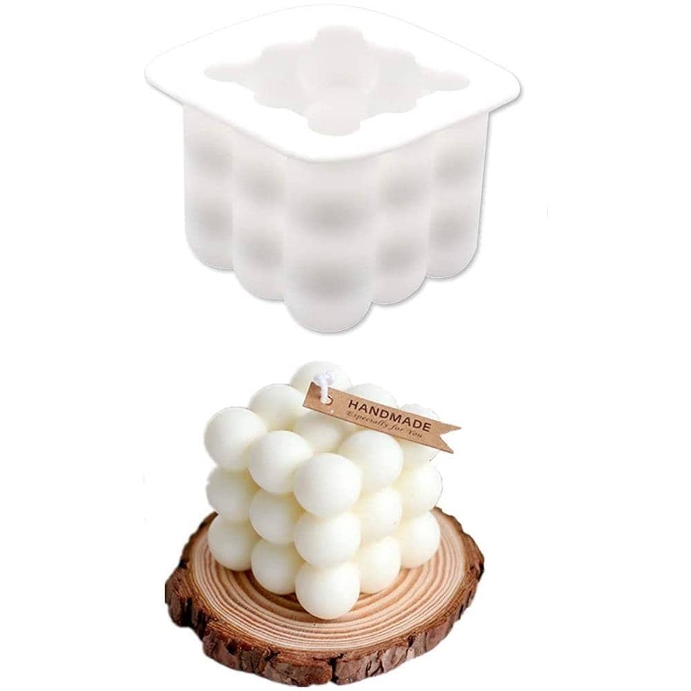 Stampo In Silicone / Stampo Per Candele Bubbles 7,5 X 7,5 Cm - Foto 2
