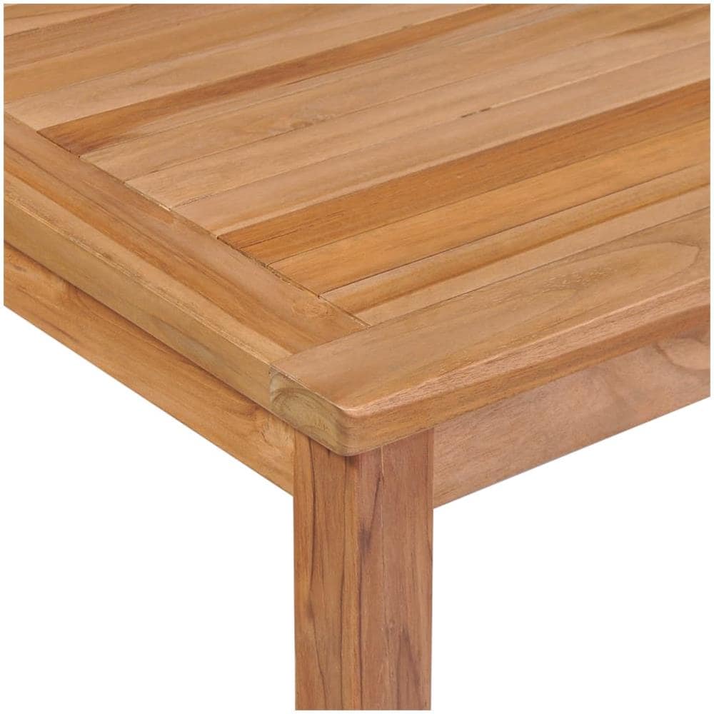 Set da Pranzo per Esterni 9 pz in Legno Massello di Teak - Foto 4