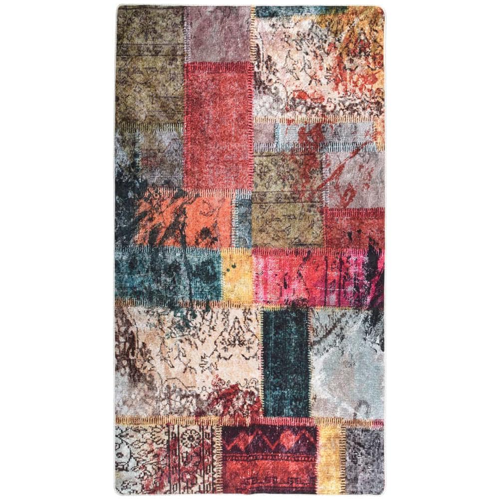 Tappeto Lavabile Patchwork 190x300 Cm Multicolore Antiscivolo - Foto 3