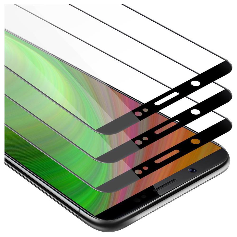 3x Pellicola Armatura A Schermo Intero Compatibile Con Vivo V7 In Trasparente Con Nero - 3x Vetro Temperato (tempered) Di Protezione Del Display In Durezza 9h Con 3d Touch - Foto 1