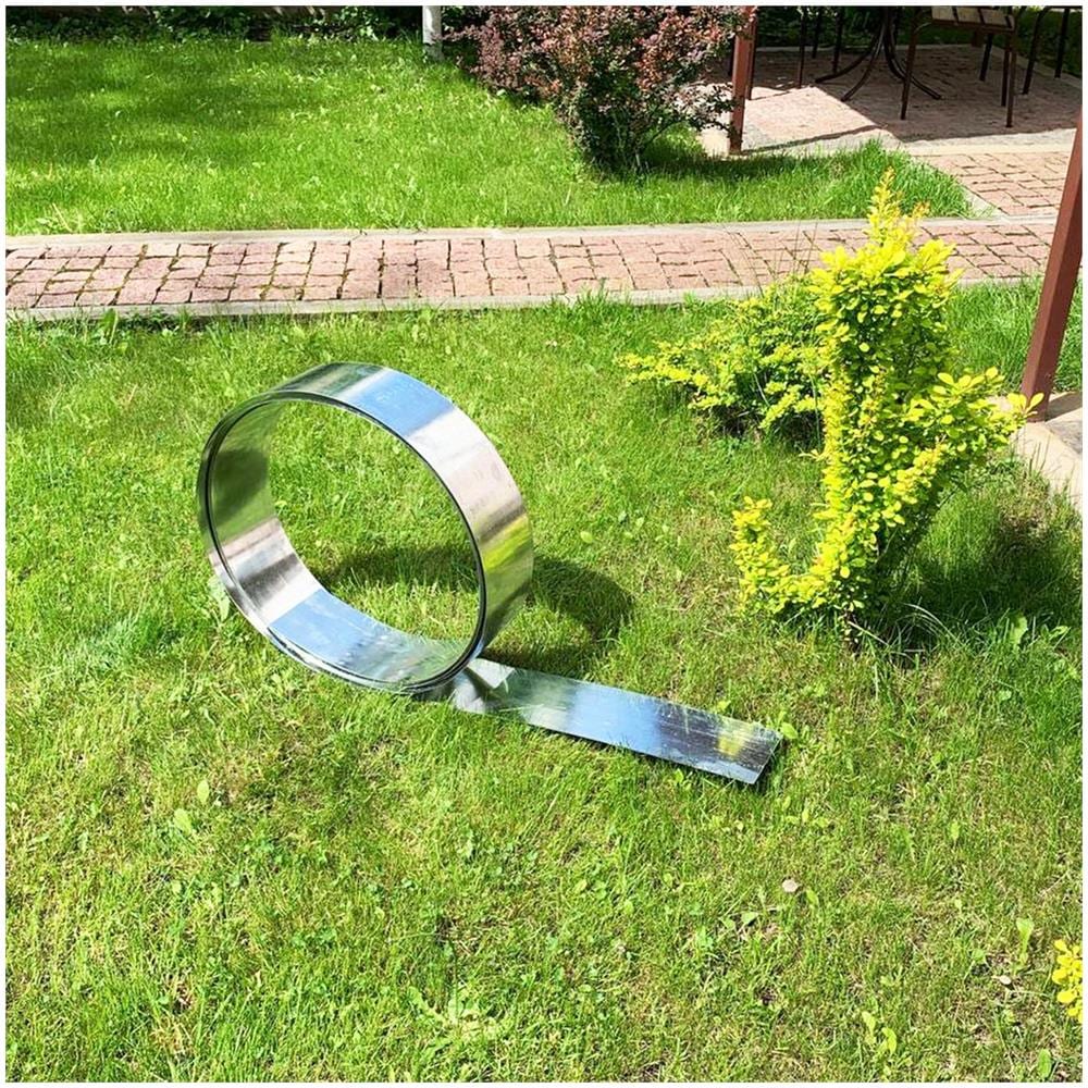 Bordure Per Aiuole Flessibile In Metallo 15 Cm X 15 Metri | Aiuole Giardino | Cordoli Per Aiuole - Foto 2