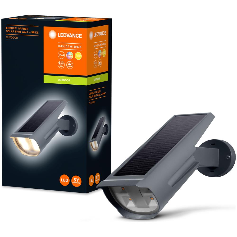 Ledvance Apparecchio Di Illuminazione Da Giardino Led: Per Parete /terra, Endura Garden Spot / 0,50 W, 3.6 V, Warm White, 3000 K, Materiale Del Corpo: Plastic, Ip44 - Foto 2