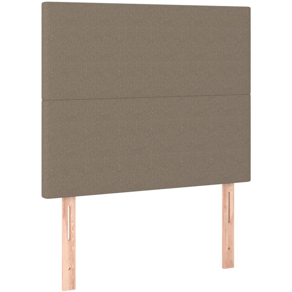 Testiera 2 Pz Tortora 90x5x78/88 Cm In Tessuto - Foto 2