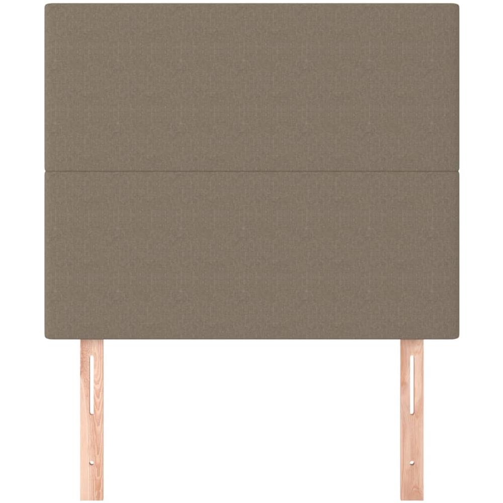 Testiera 2 Pz Tortora 90x5x78/88 Cm In Tessuto - Foto 3