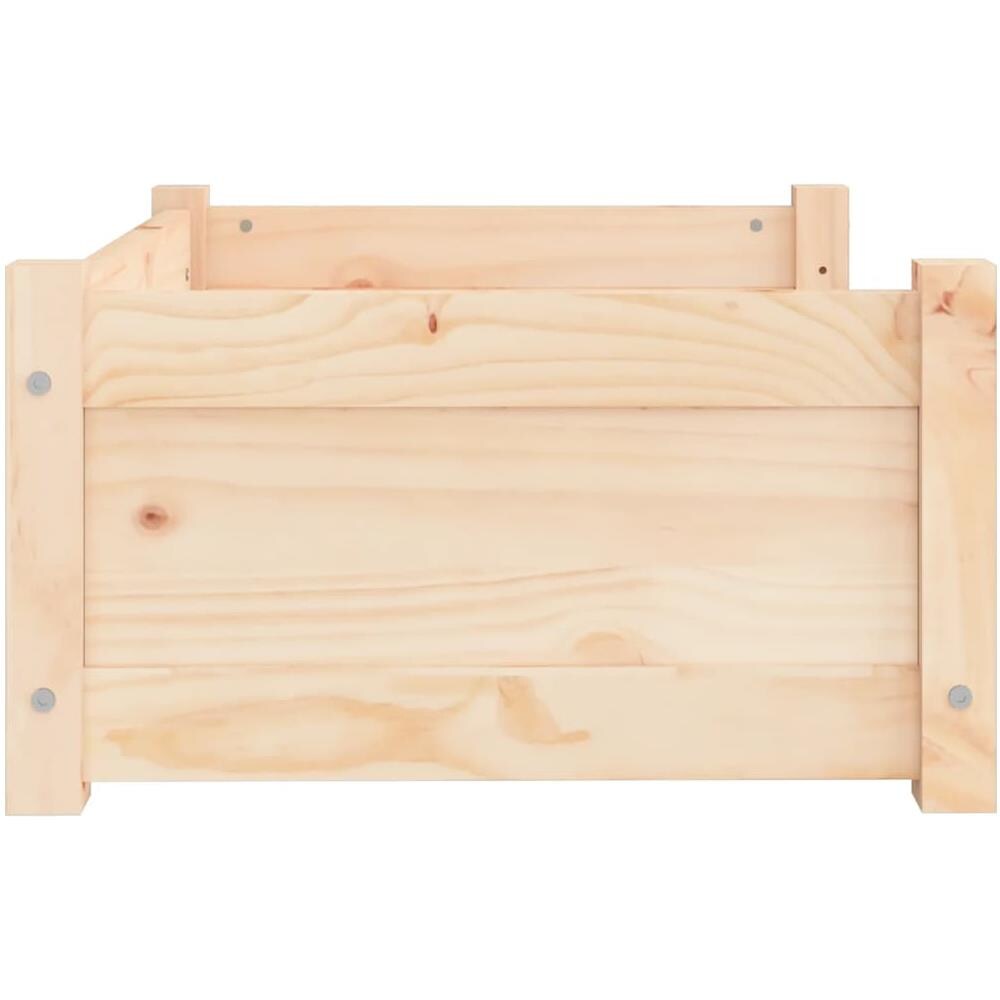 Cuccia Per Cani 65,5x50,5x28 Cm In Legno Massello Di Pino - Foto 2