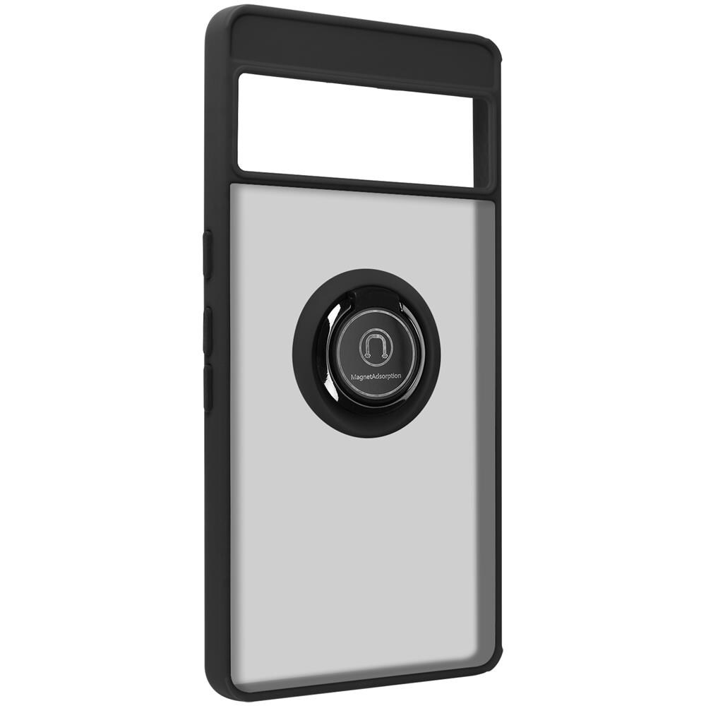 Cover Google Pixel 7 Bimateria Anello Metallico Supporto Nera - Foto 2