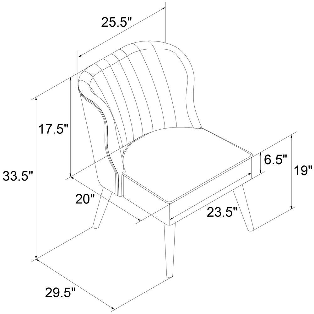 Brittany Sedia Imbottita In Lino Arancione - Foto 2