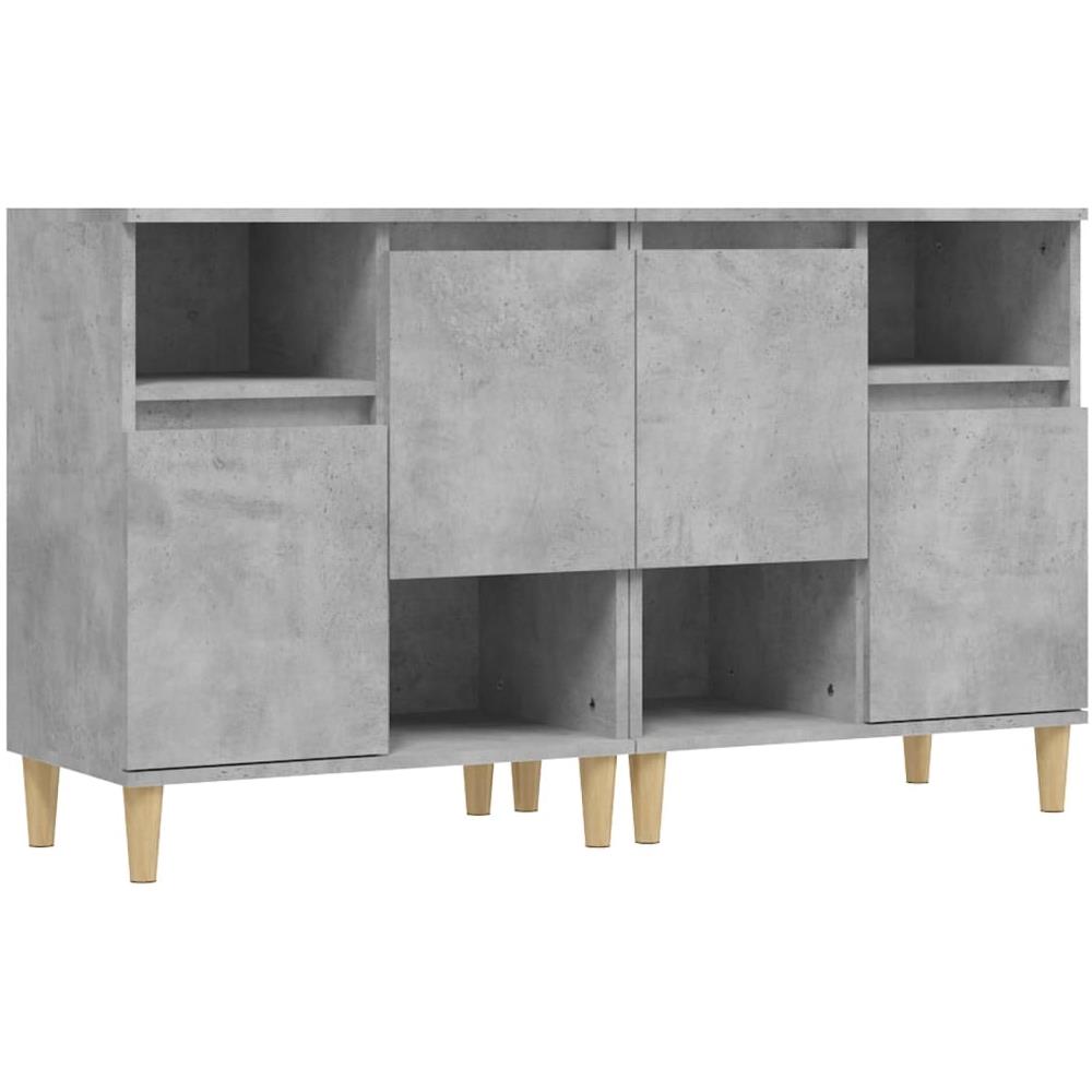 Credenze 2pz Grigio Cemento 60x35x70 Cm In Legno Multistrato - Foto 2