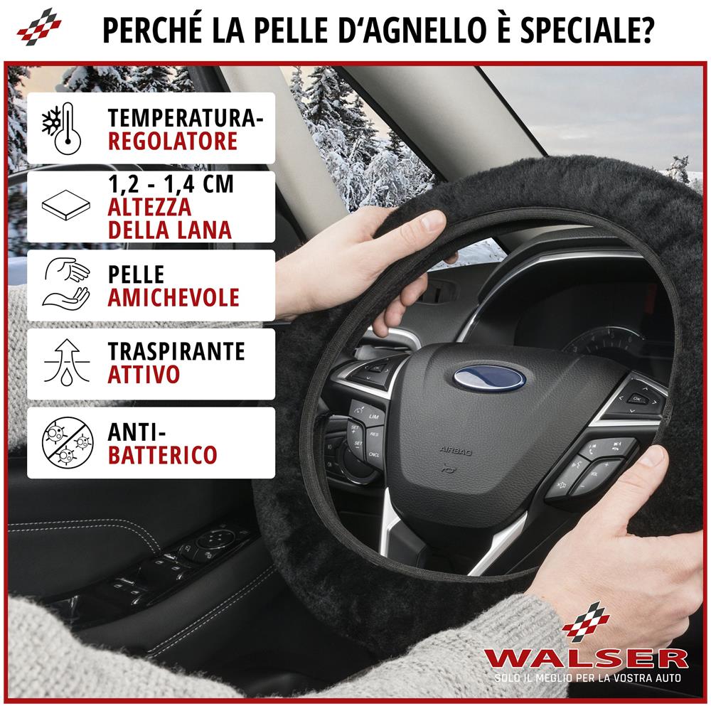 Protezione Per Il Volante In Pelle D'agnello - Foto 2