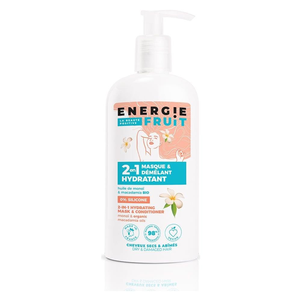 Maschera 2 In 1 Monoi & Olio Di Macadamia Bio 300ml Capelli Abimes Energia Frutta - Foto 1