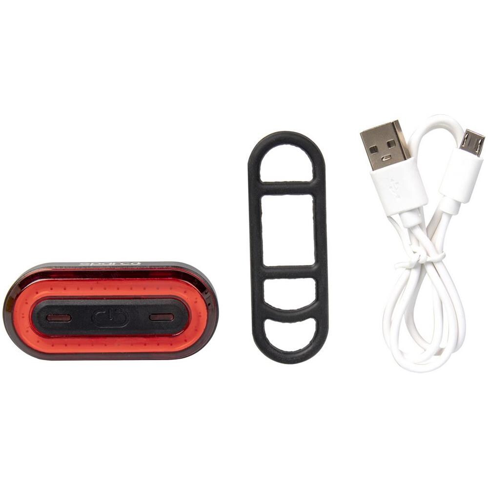 Fanalino Posterioreper Bicicletta In Alluminio E Silicone Impermeabile E Ricaricabile - Foto 3