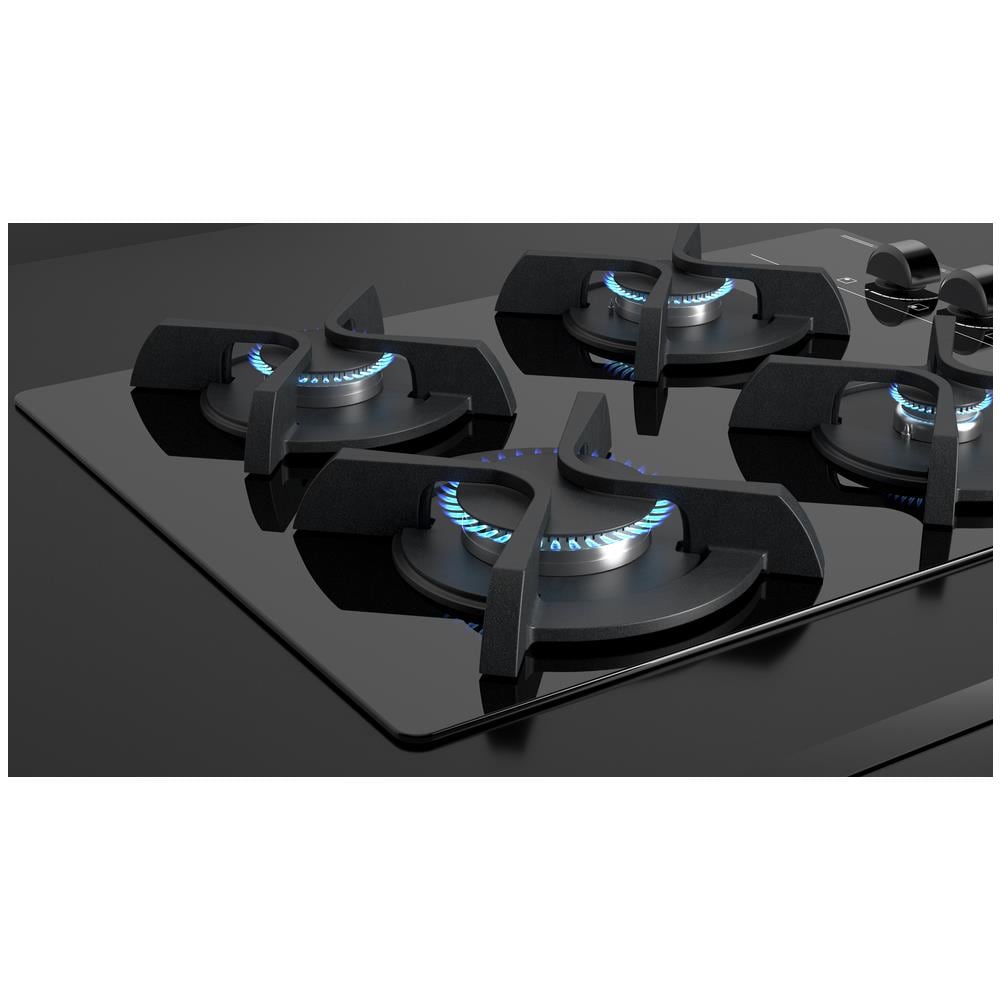 Piano cottura a gas cm. 60 GBC 64003 KB 4 bruciatori a gas Colore vetro nero - Foto 10