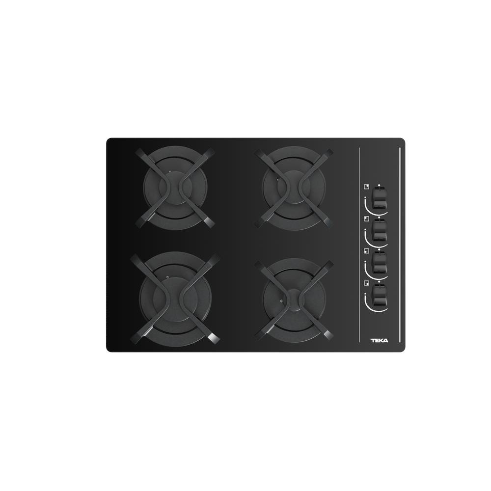 Piano cottura a gas cm. 60 GBC 64003 KB 4 bruciatori a gas Colore vetro nero - Foto 2