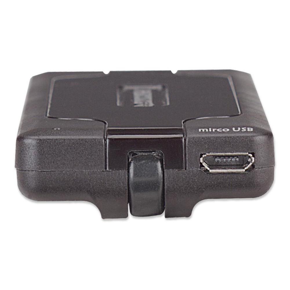 Mini Hub USB 2.0 con 7 Porte Colore Nero - Foto 2