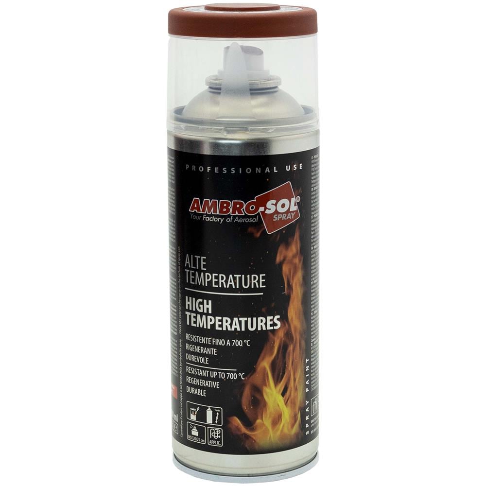 Vernice Spray Alte Temperature Nero Opaco 400ml Bomboletta Smalto V400temp1 - Foto 2