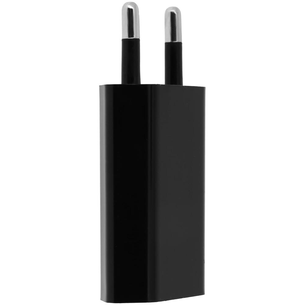 Caricabatterie Adattatore Da Muro Usb 1a - Nero - Foto 2
