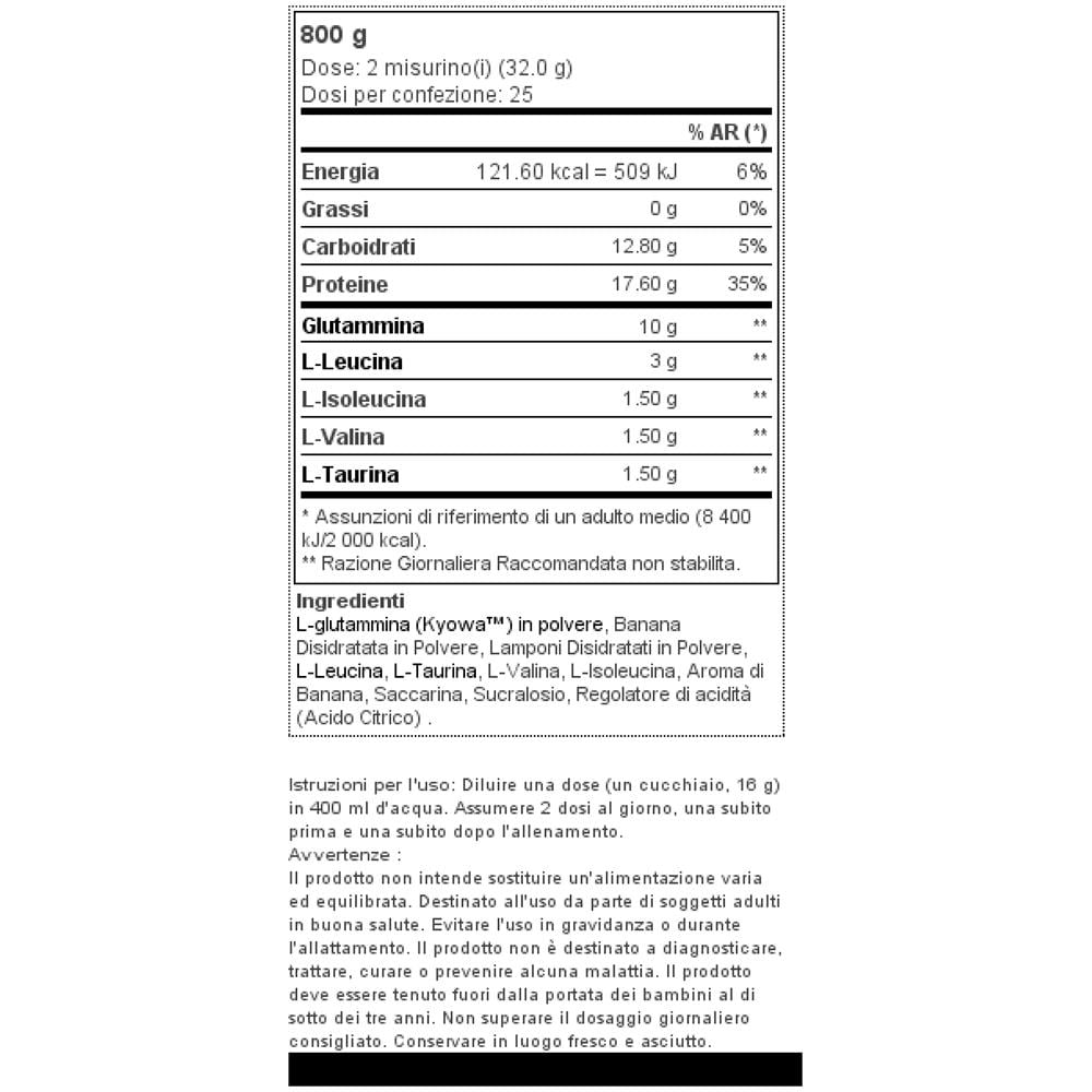 Gluta 5 800g - - Glutamine - Fragola-banana - Foto 2