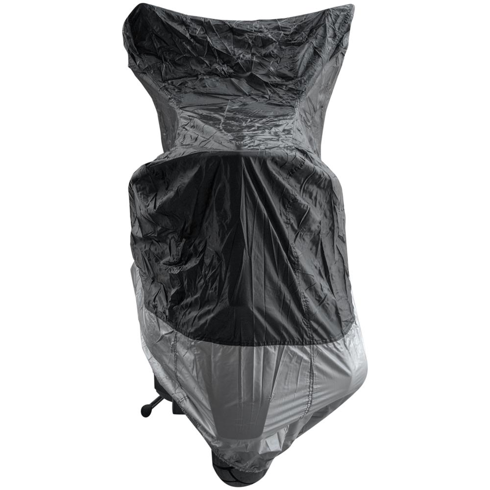 Telo Copri Moto Scooter Naked Customo Impermeabile Pvc Universale Argento Nero L - Foto 3