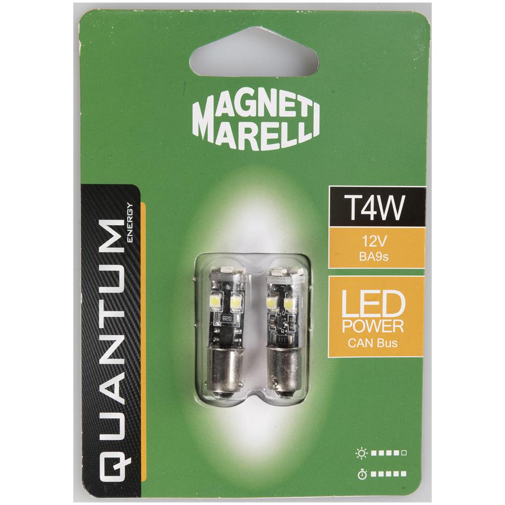 T4w Coppia Di Lampadine Auto Led 8smd 12v Attacco Ba9s - Foto 1