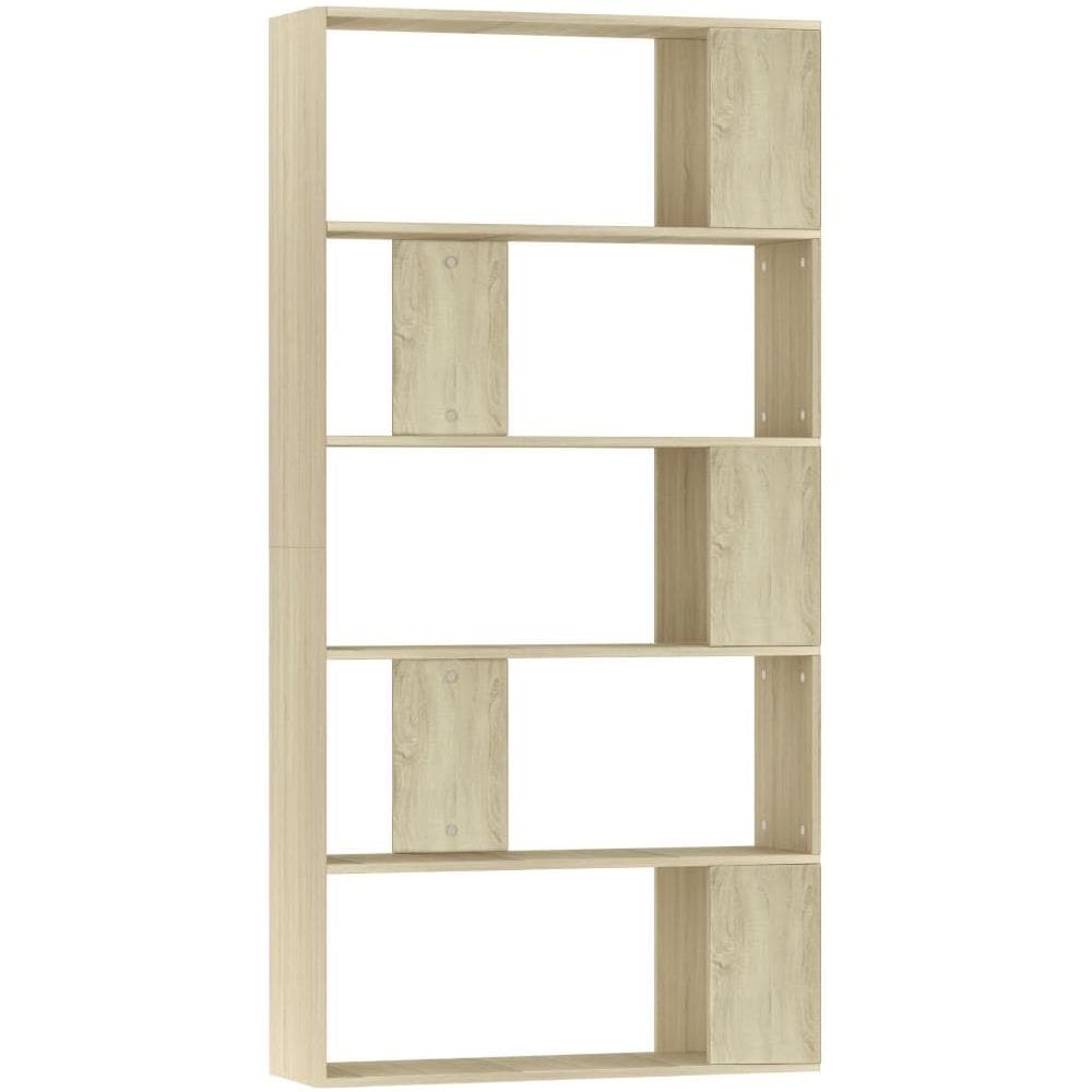 Libreria /Divisorio Rovere Sonoma 80x24x159 cm Legno Multistrato - Foto 1