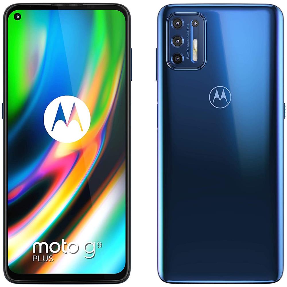 Moto G9 Plus 128 GB Dual Sim Display 6.8" Full HD+ Slot Micro SD Fotocamera 64 Mpx Android Blu - Foto 1