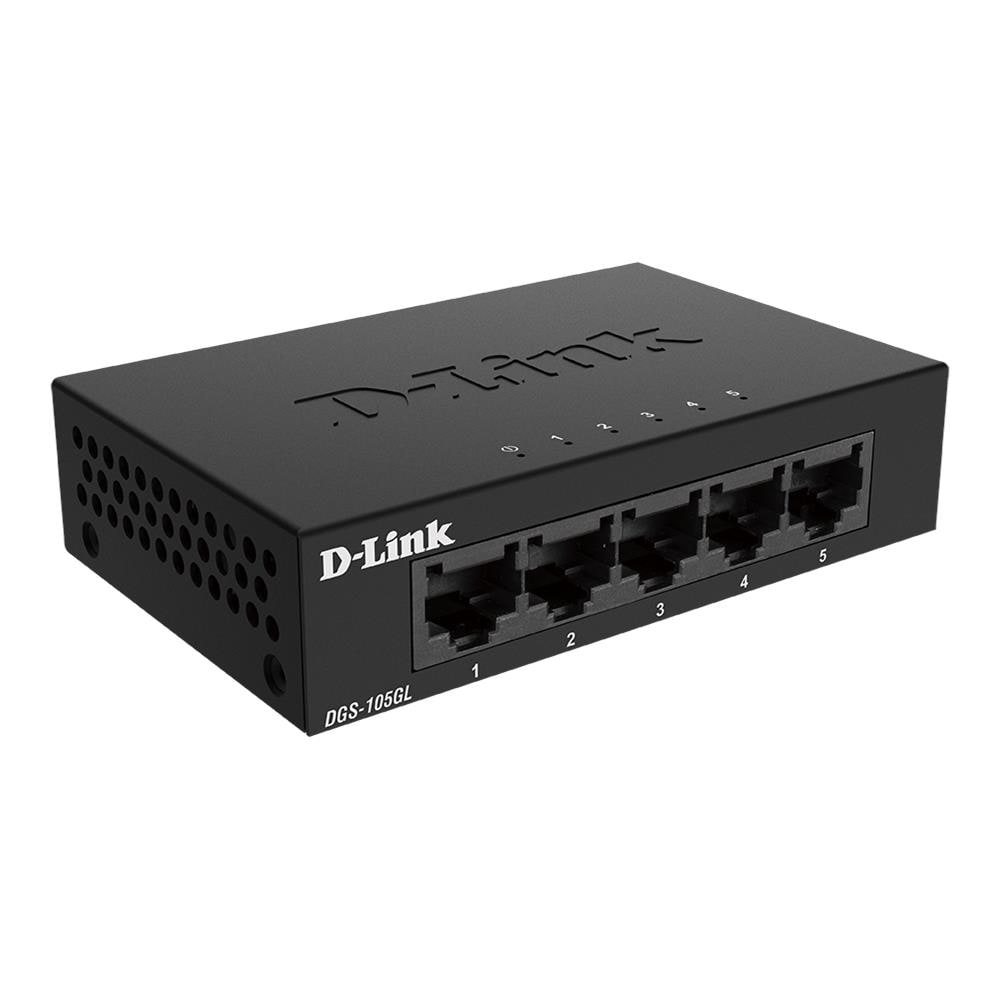 Switch di Rete DGS-105GL / E Gigabit Ethernet non Gestito (10/100/1000) Colore Nero - Foto 2