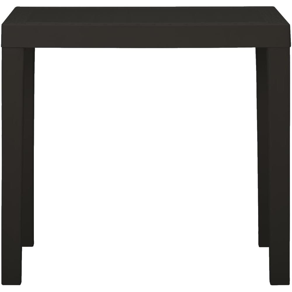 Tavolo Da Giardino Antracite 79x65x72 Cm In Plastica - Foto 2