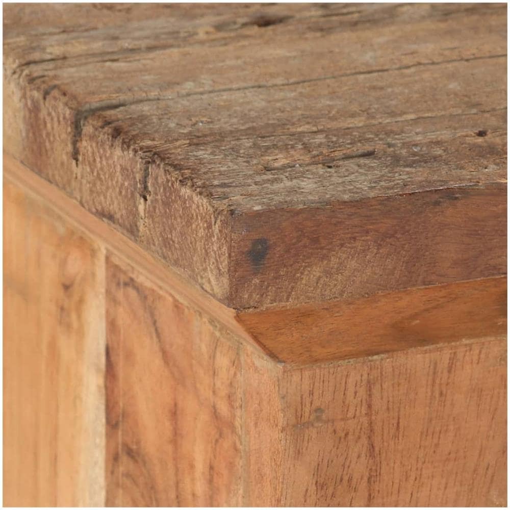 Mobile Porta TV 120x30x40cm in Massello di Acacia e di Recupero - Foto 2