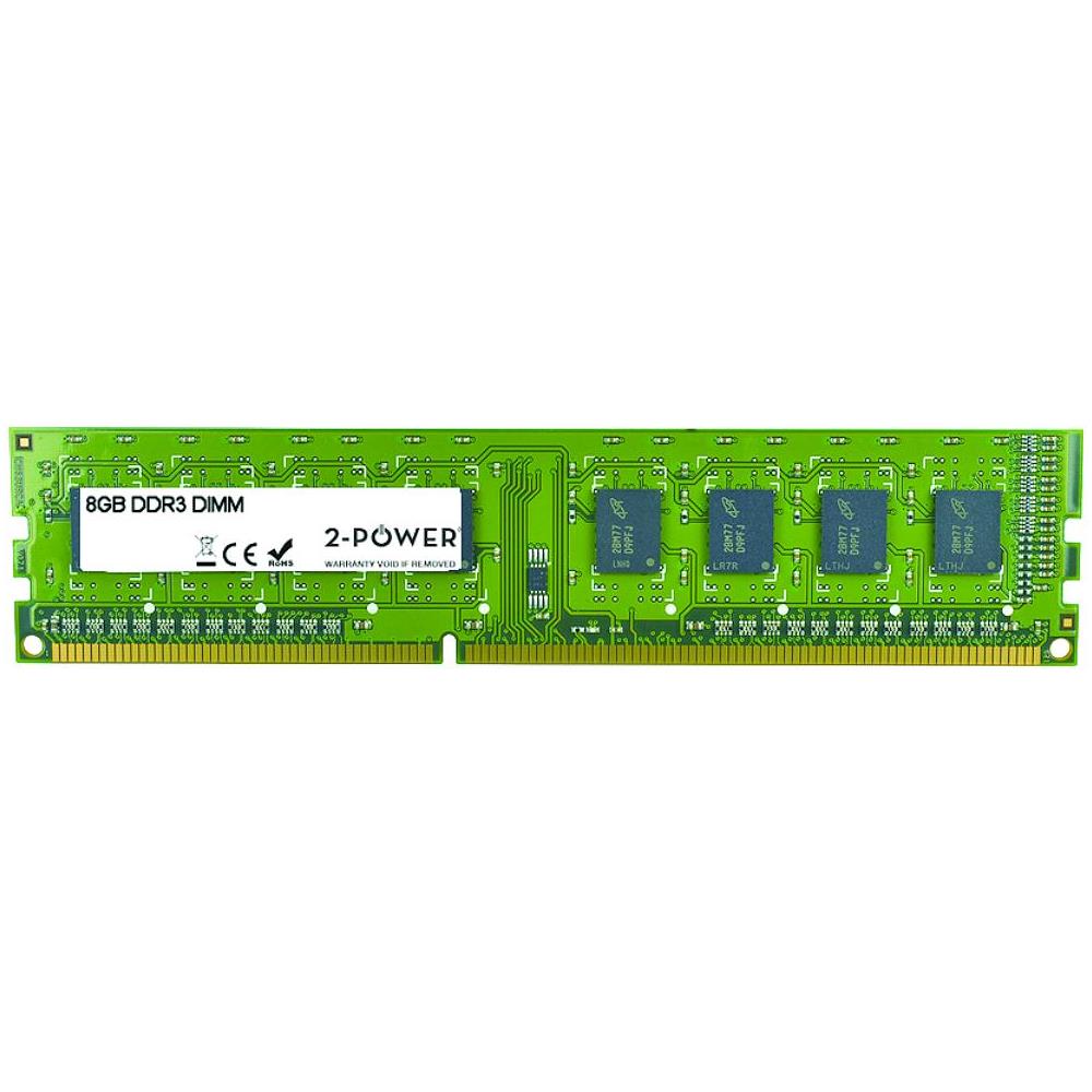 2-Power 8GB DDR3 1600MHz DIMM, DDR3, PC / server, 240-pin DIMM, 1 x 8 GB, Verde, CE, RoHS - Foto 1