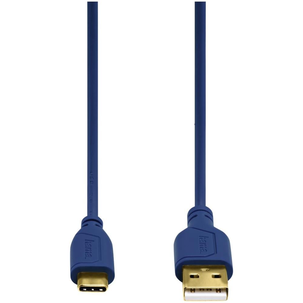 0.75m, USB2.0-C / USB2.0-A 0.75m USB C USB A Blu cavo USB - Foto 2