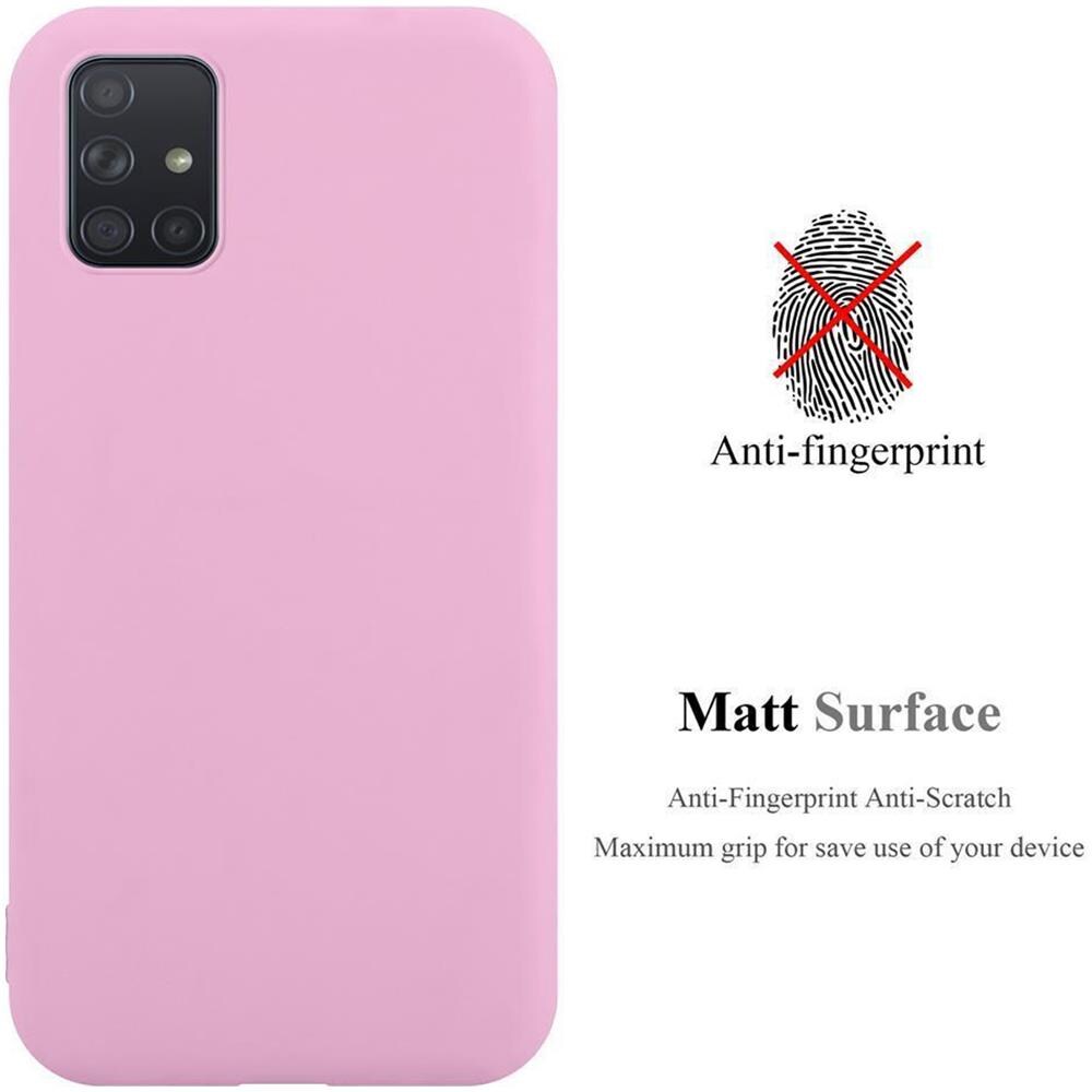 Custodia Compatibile Con Samsung Galaxy A71 In Candy Rosa - Coperchio Protettivo In Silicone Tpu Flessibile - Foto 2