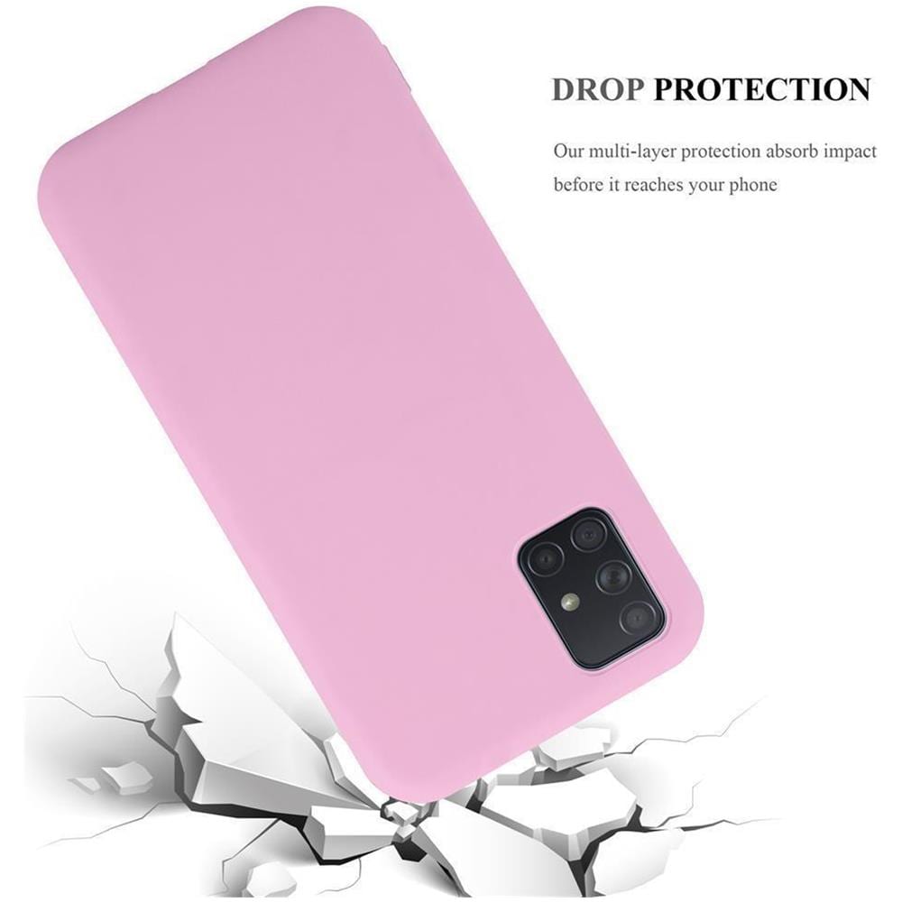 Custodia Compatibile Con Samsung Galaxy A71 In Candy Rosa - Coperchio Protettivo In Silicone Tpu Flessibile - Foto 8