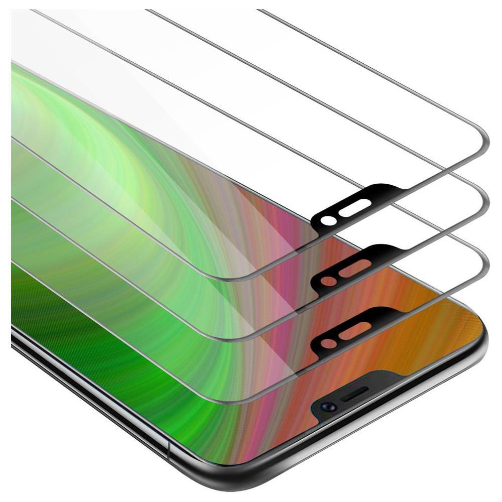 3x Pellicola Armatura A Schermo Intero Compatibile Con Vivo V9 In Trasparente Con Nero - 3x Vetro Temperato (tempered) Di Protezione Del Display In Durezza 9h Con 3d Touch - Foto 1