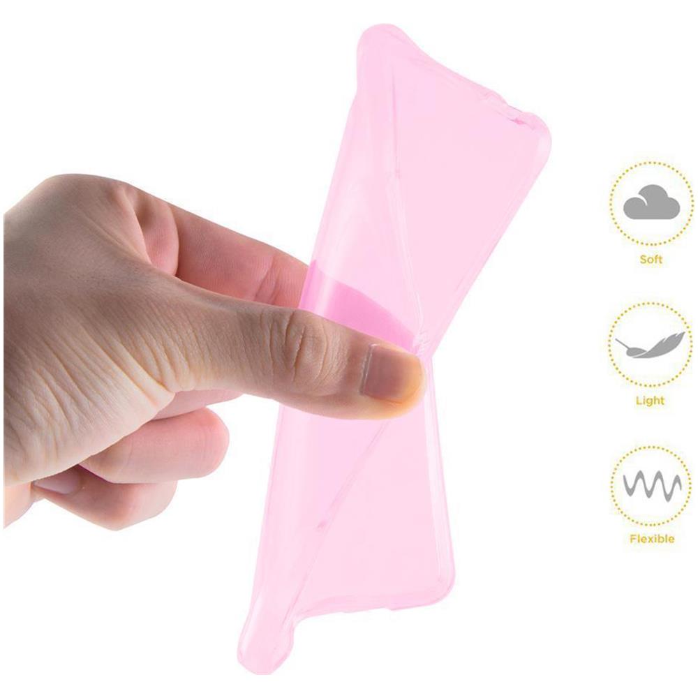 Custodia Compatibile Con Zte Blade V6 In Rosa Transparente - Coperchio Protettivo In Silicone Tpu Flessibile - Foto 2