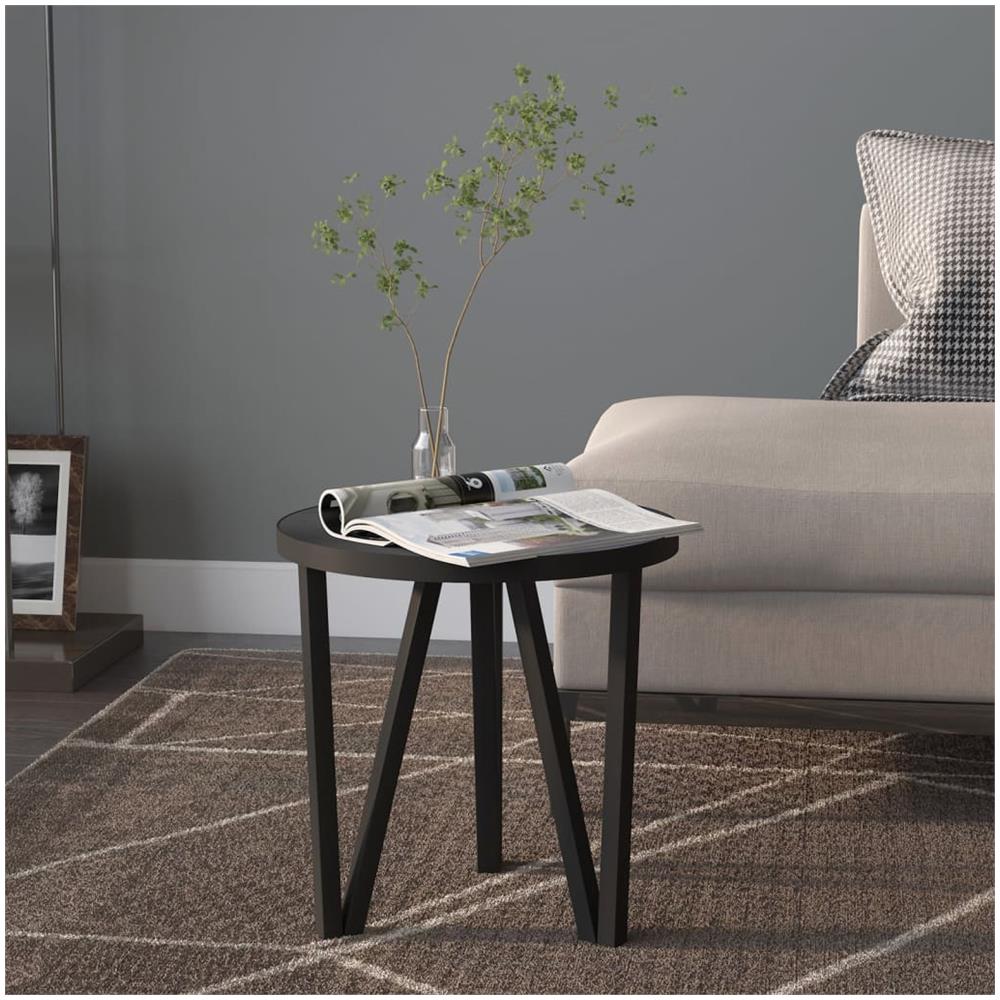 Tavolino Nero 35 Cm In Mdf - Foto 1
