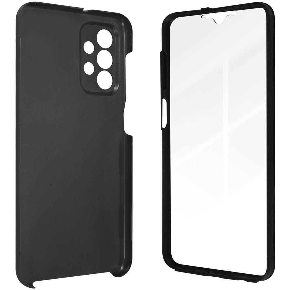Cover Completa Per Samsung A23 5g Retro Rigido E Fronte Flessibile Nera - Foto 2
