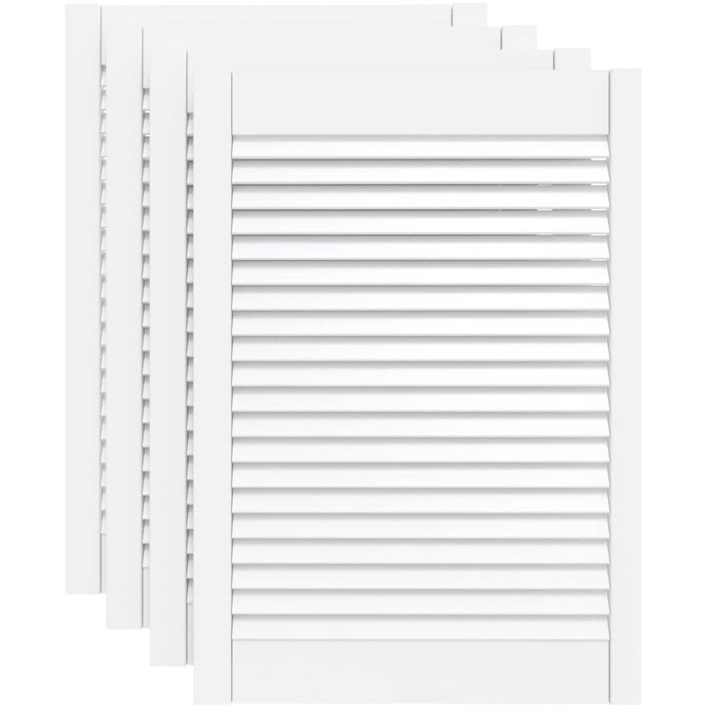 Ante a Lamelle 4 pz Bianche 69x49,4 cm in Legno di Pino - Foto 1