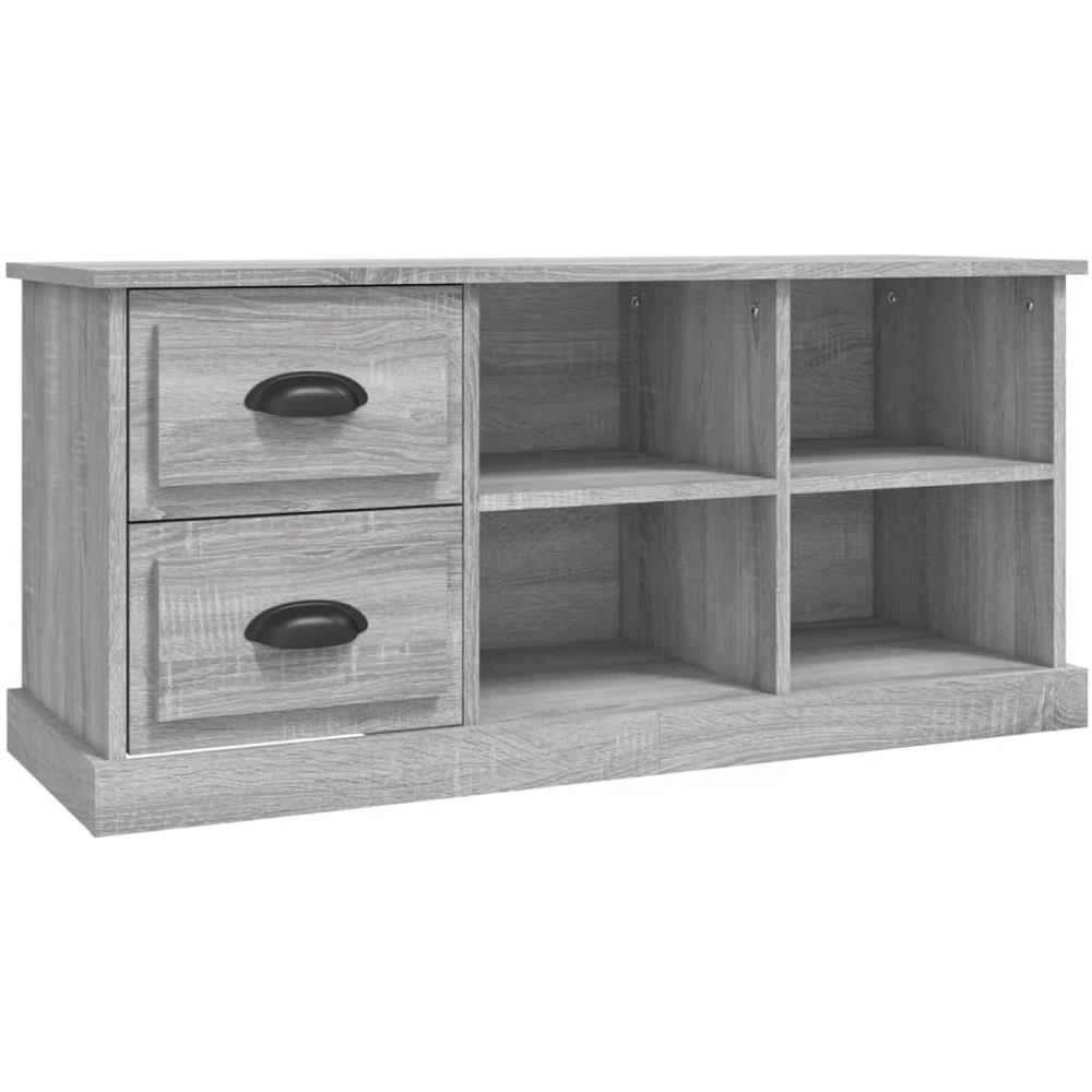 Mobile Porta Tv Grigio Sonoma 102x35,5x47,5cm Legno Multistrato - Foto 2