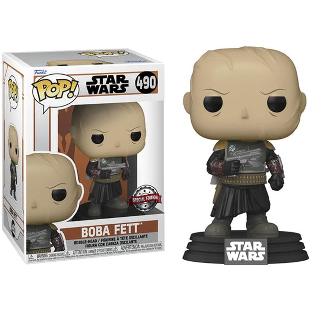 Pop! Star Wars: The Mandalorian - Boba Fett (senza Casco) - Us Exclusive - Foto 2