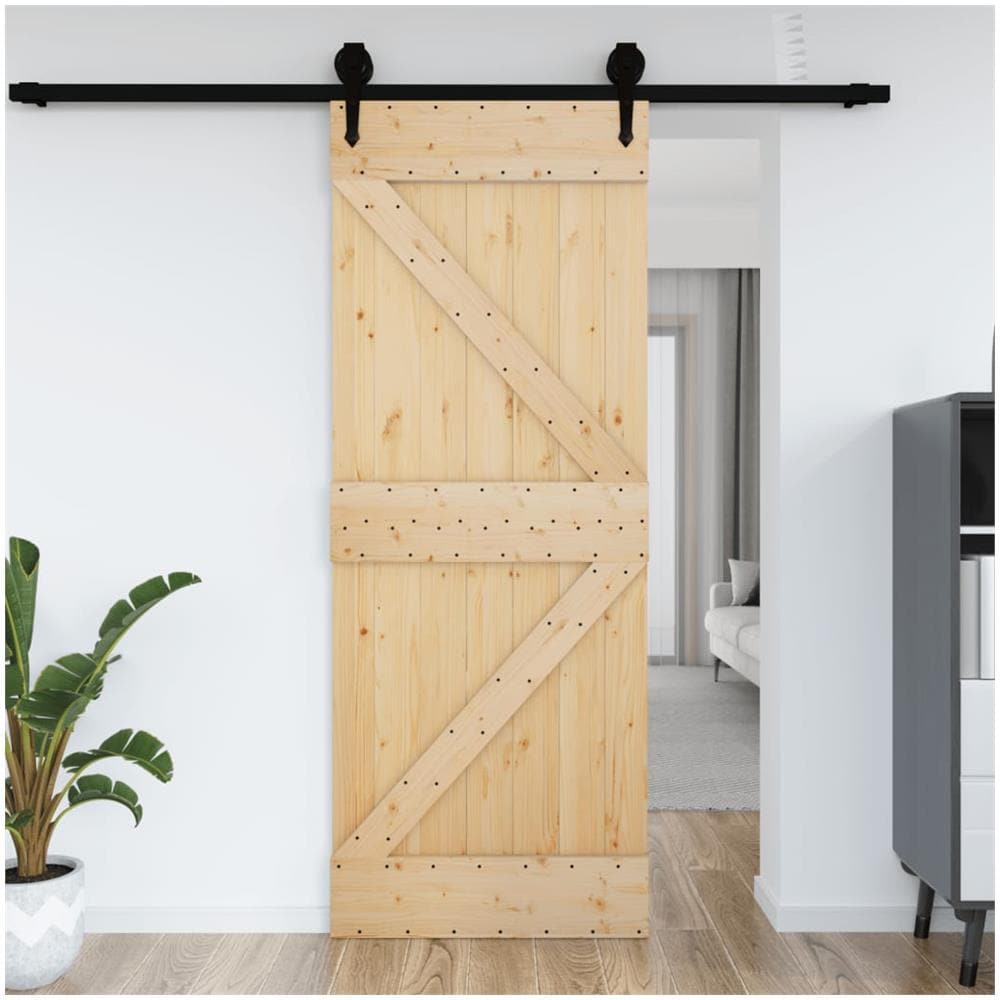Porta NARVIK 70x210 cm in Legno Massello di Pino - Foto 1