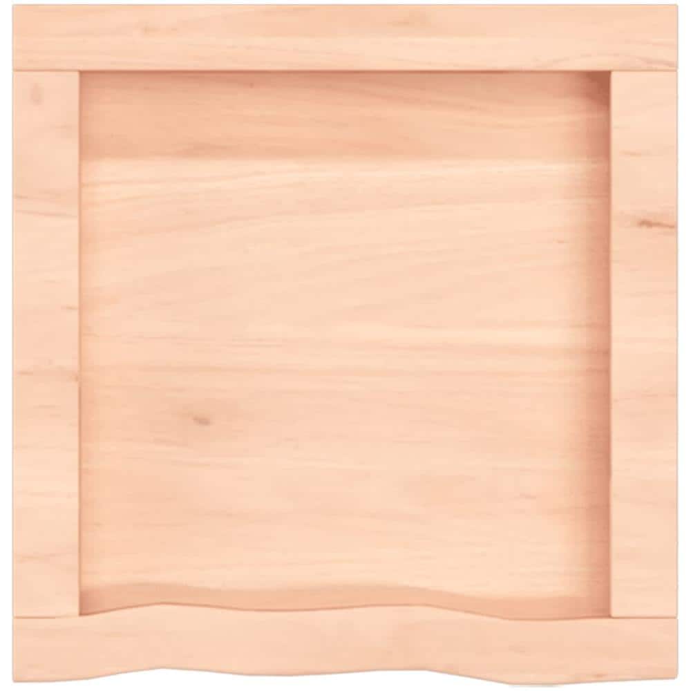 Ripiano a Parete 40x40x (2-4) cm Massello Rovere Non Trattato - Foto 3