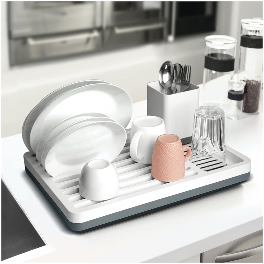 Scolaposate Portautensili Da Cucina Bianco / Grigio - Foto 2